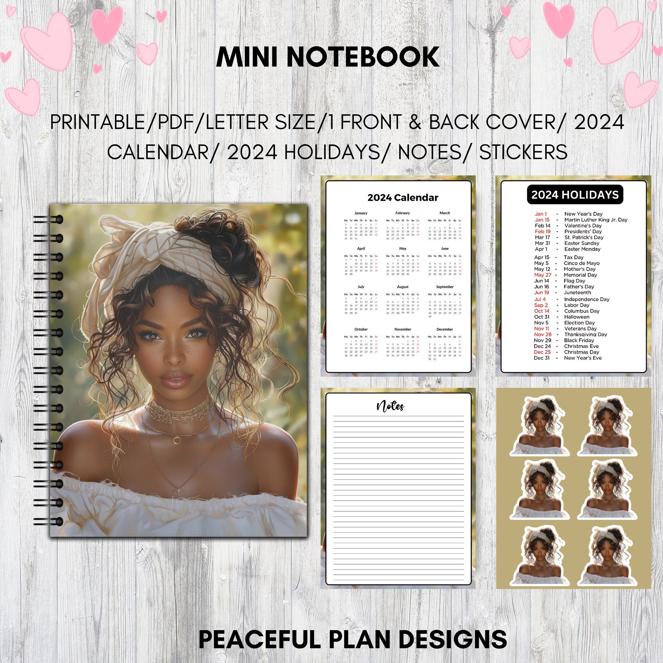 Digital Download Printable Mini Notebook Print on Demand - Etsy