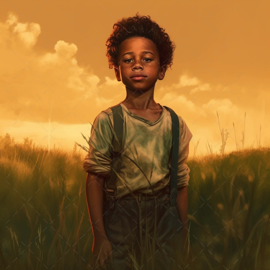 Digital Download African American Boy Wall Art Print on Etsy