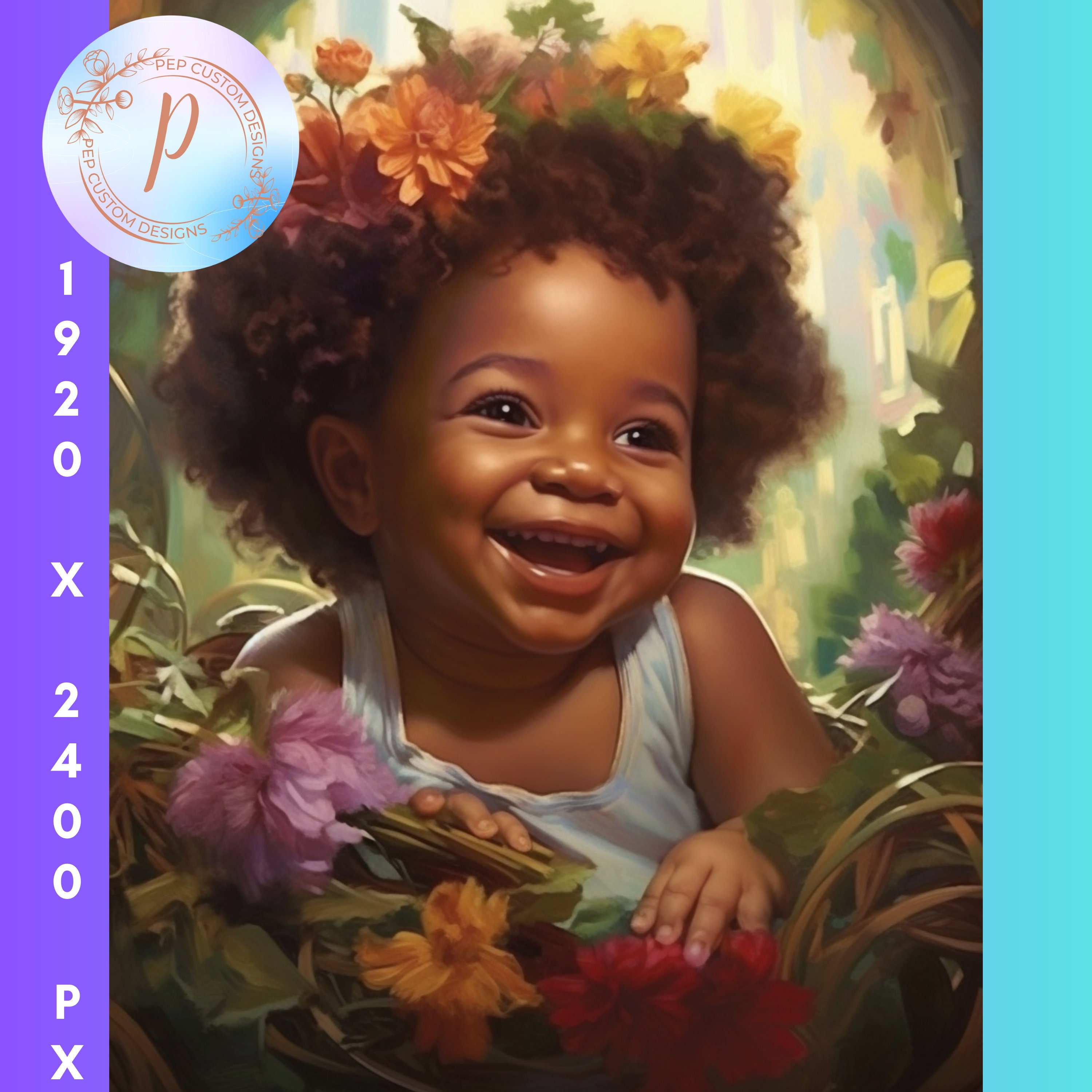 Digital Download African American Baby Wall Art Print on Etsy