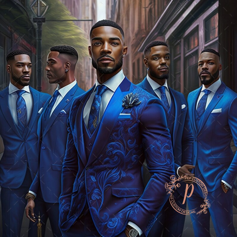 Digital Download Handsome African American Men Wall Art Etsy