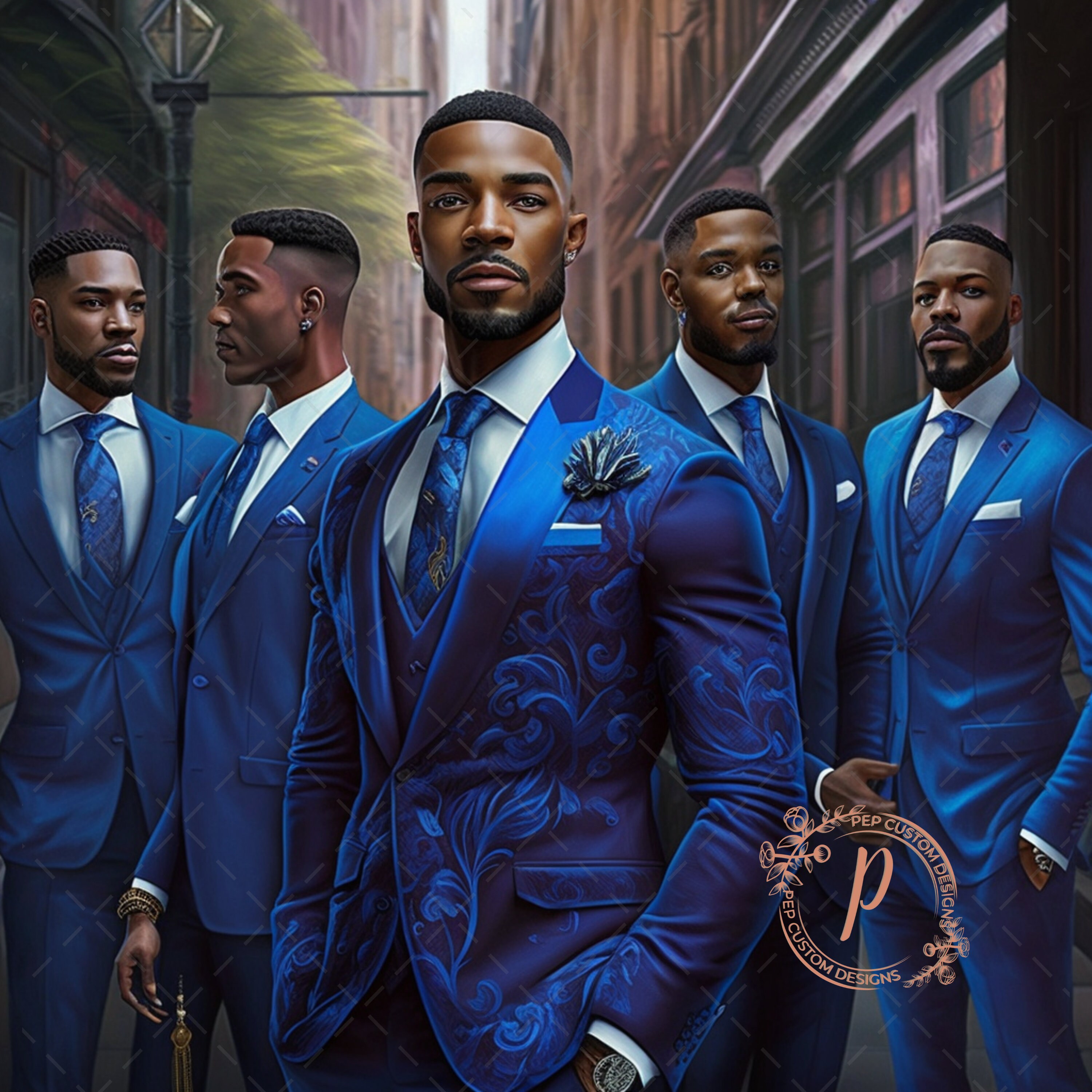 Digital Download Handsome African American Men Wall Art Etsy