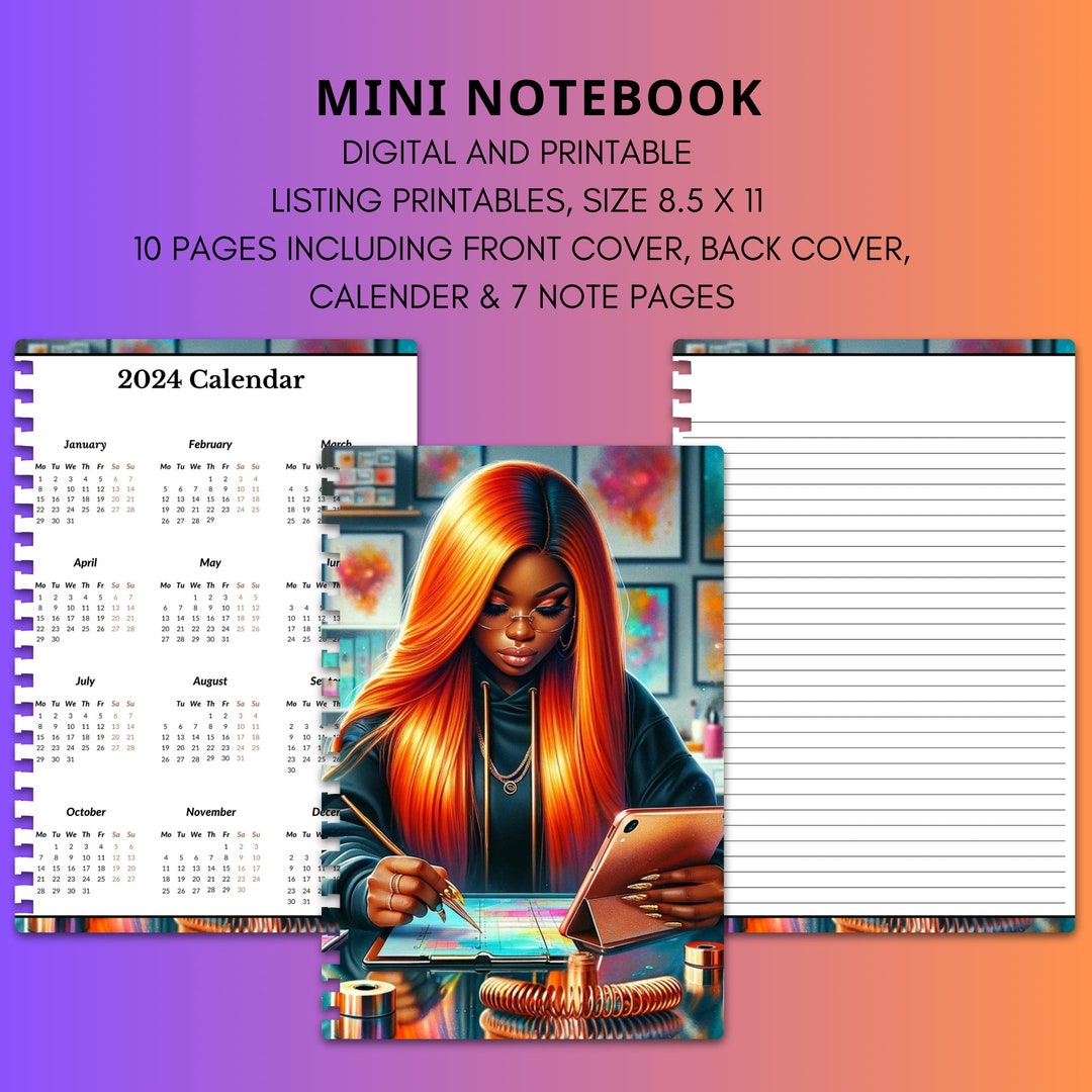 Digital Download Printable Mini Notebook Creative Essence 2 Print on ...