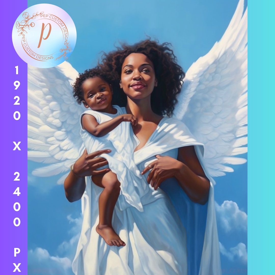Digital Download African American Mother and Child Wall - Etsy