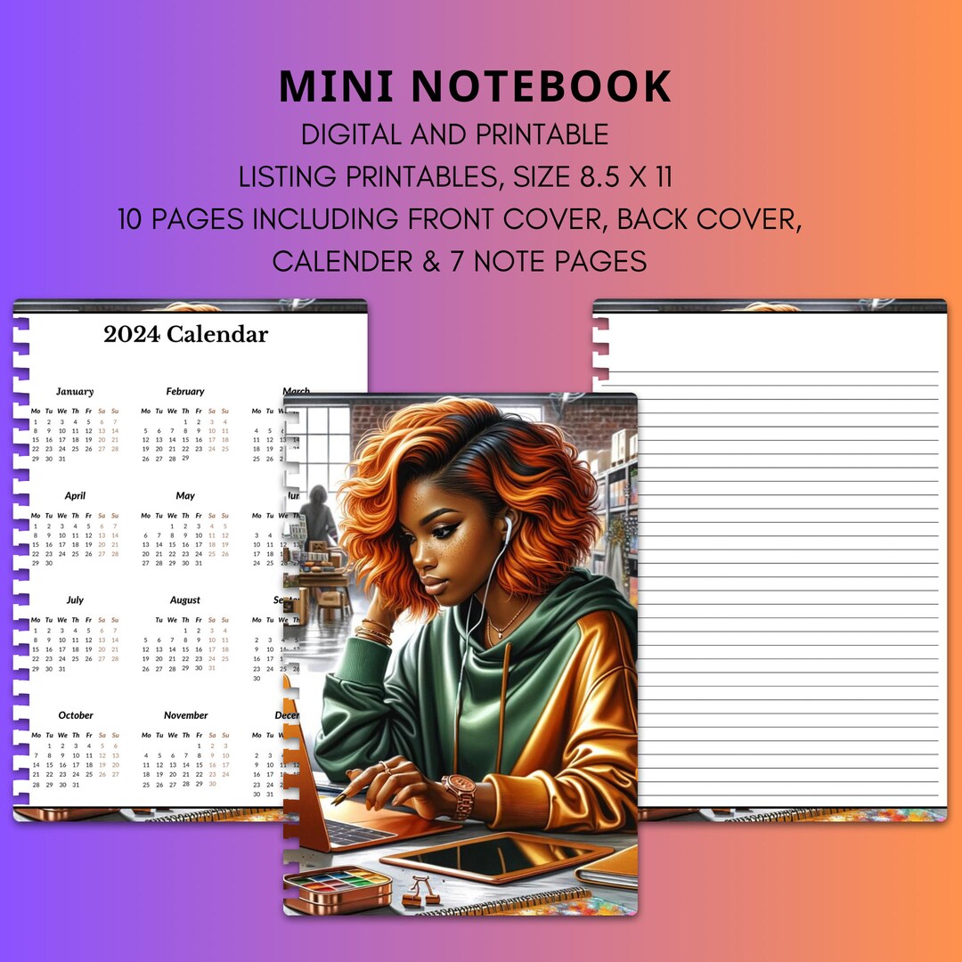 Digital Download Printable Mini Notebook Creative Essence 1 Print on ...