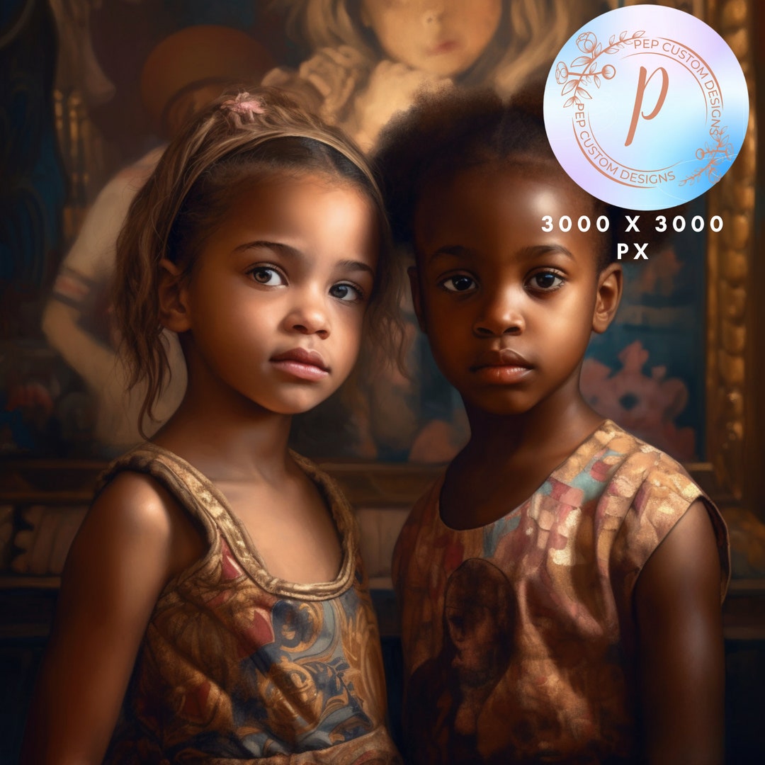 Digital Download African American Girls Wall Art Print Etsy