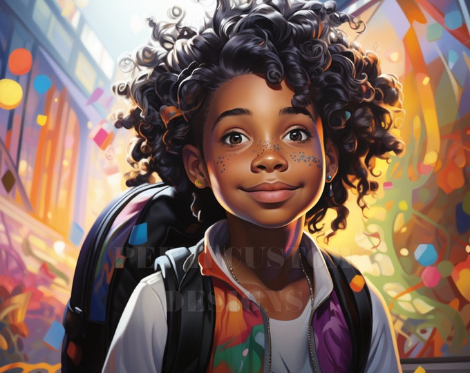 Digital Download African American Boy Wall Art Print on Etsy