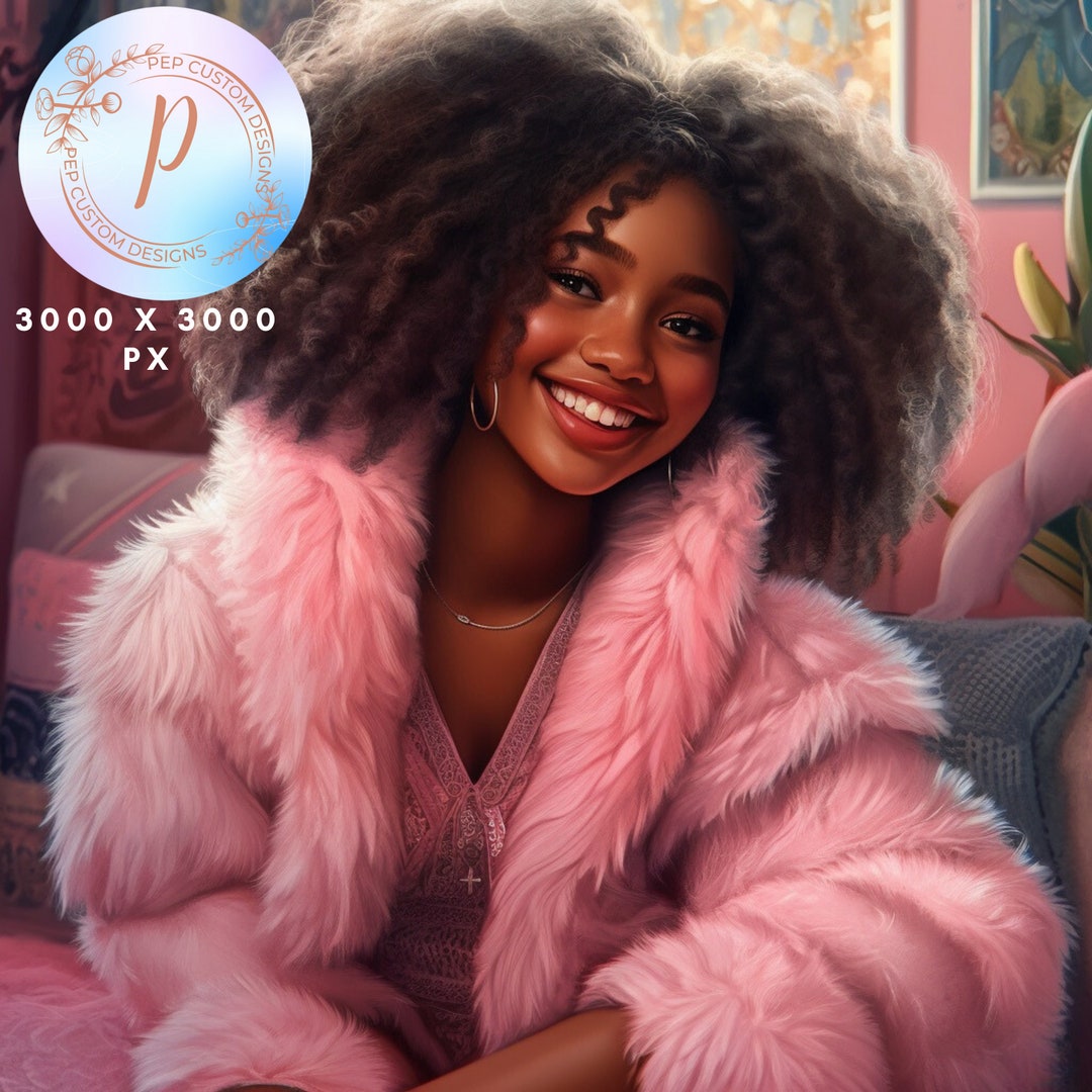 Digital Download African American Girl Wall Art Print on Etsy