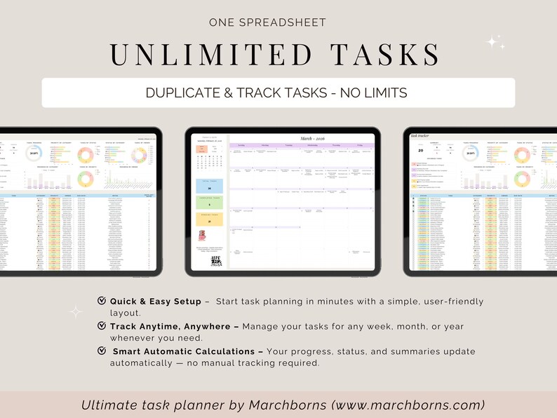 Task tracker spreadsheet google sheets Excel to do list checklist template work planner small business Productivity management tool image 9