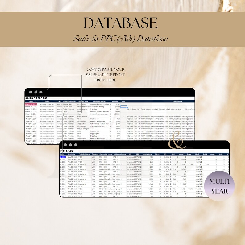 Amazon FBA Sales Dashboard Google Sheets Amazon Seller Sheet FBA Profit