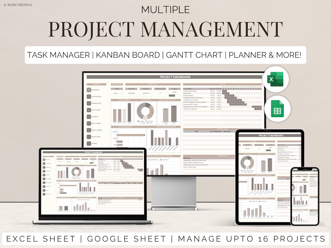 Project Plan | Multi Project Tracker | Project Management Tool ...