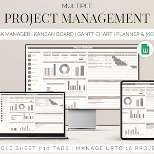 Team project tracker google sheets task management timeline planner Kanban board Gantt chart task tracker to do checklist business dashboard
