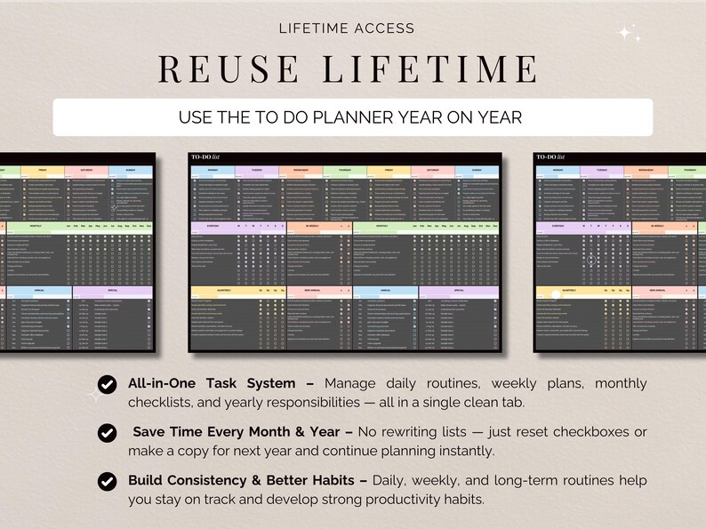 Saving Task Templates One Tab to Do List Excel Template Task Tracker Google Sheets Cleaning ...