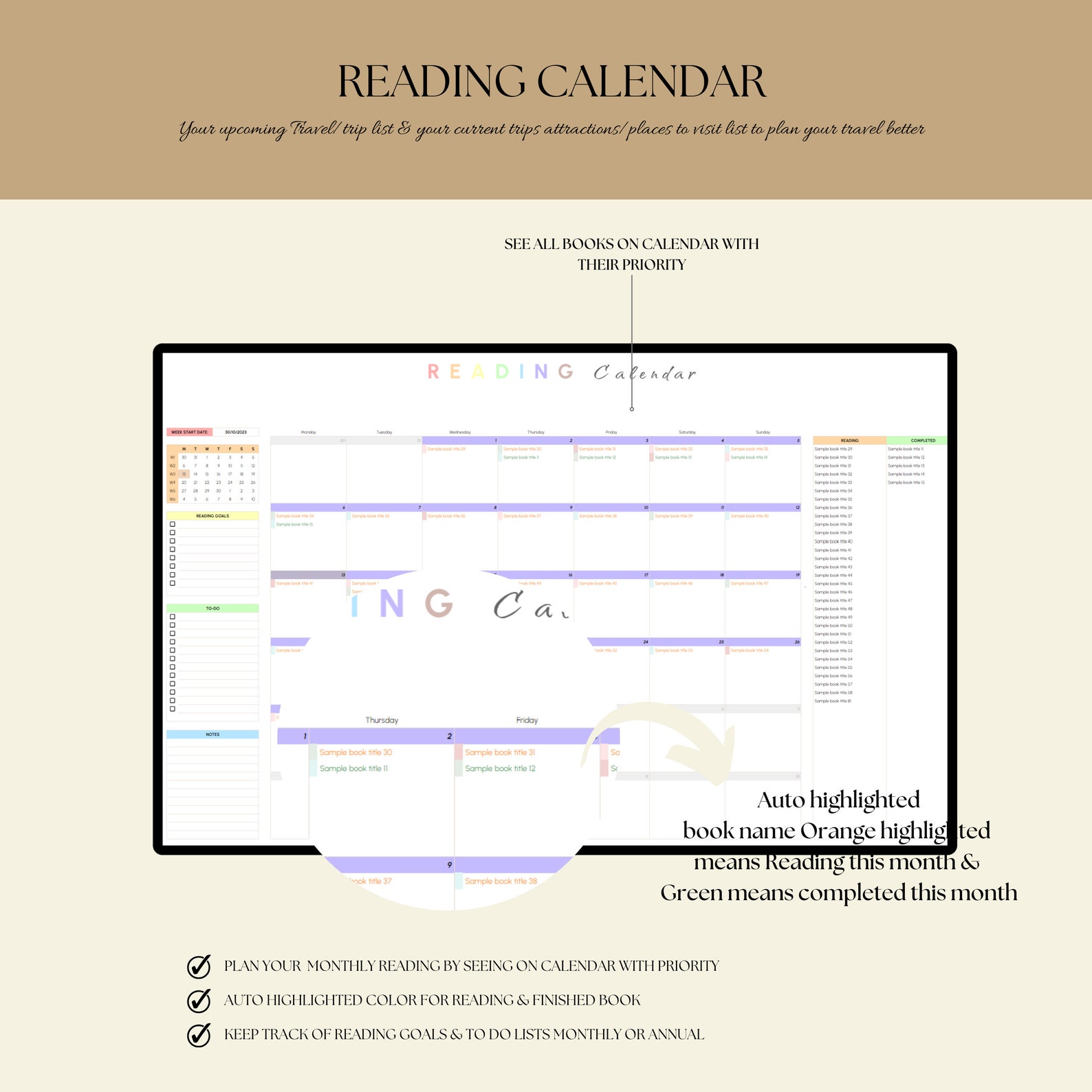 Digital Book Tracker: Reading Journal & Library (google Sheets Template ...