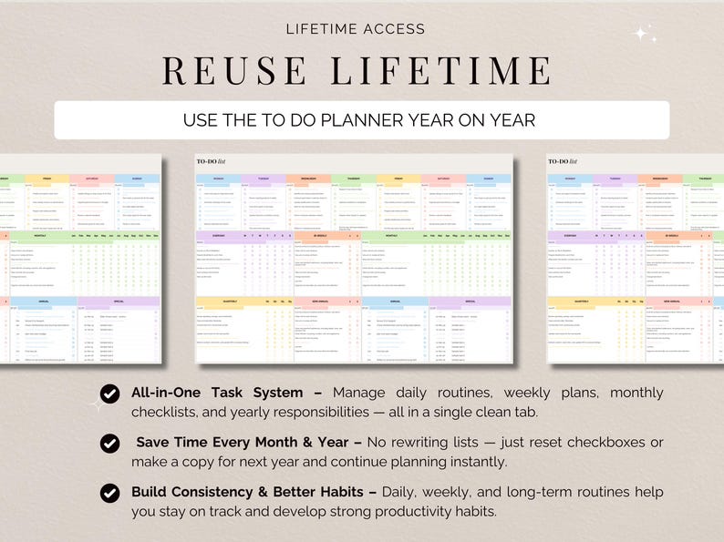To Do List Task Tracker Google Sheets Cleaning Checklist Daily Schedule ...