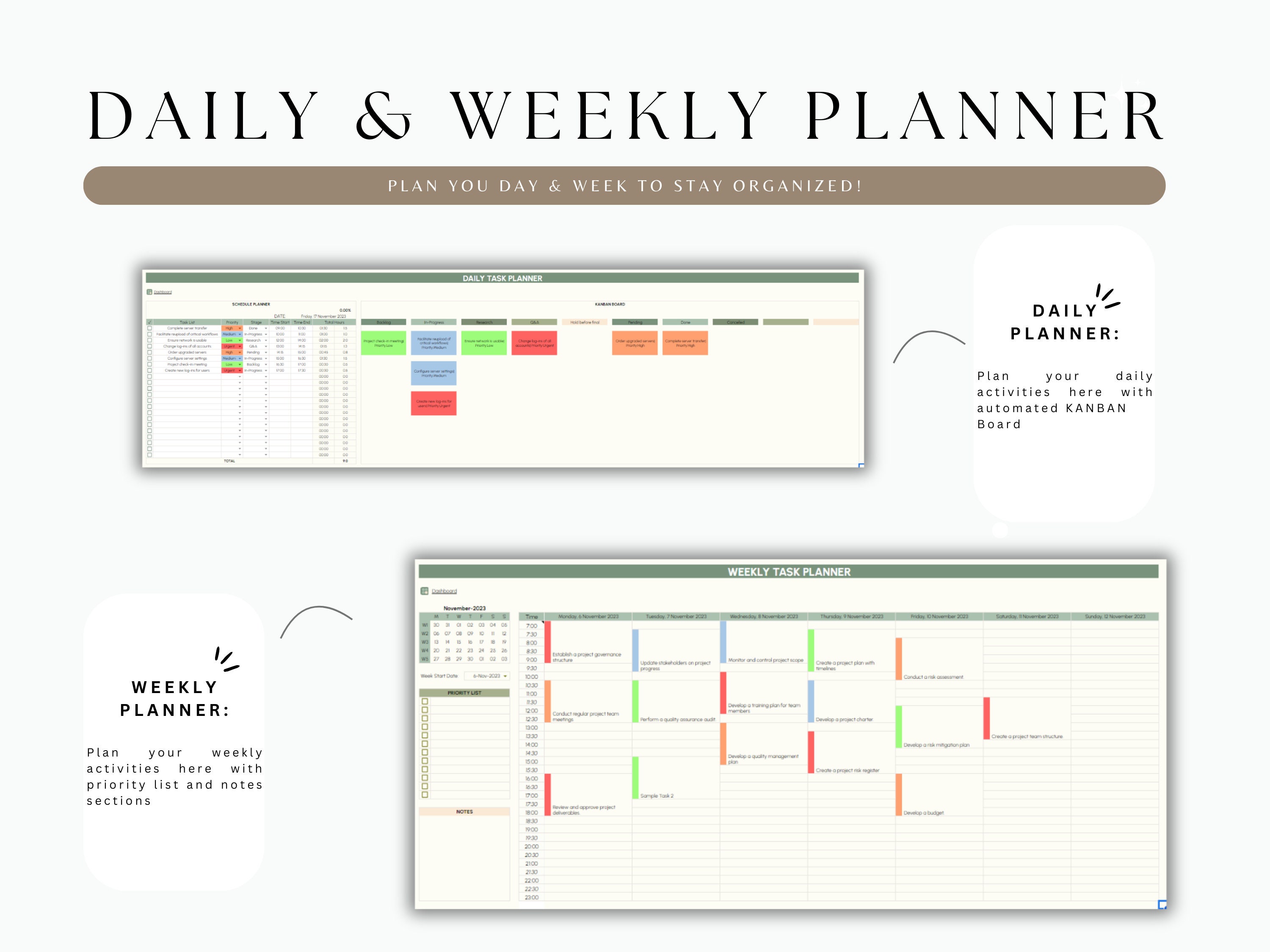 Excel Multi Project Planner Management Dashboard Template Task Manager ...