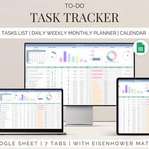 Task to do list tracker google sheet task planner decision matrix Task Priority Eisenhower Project Management brain dump time schedule daily