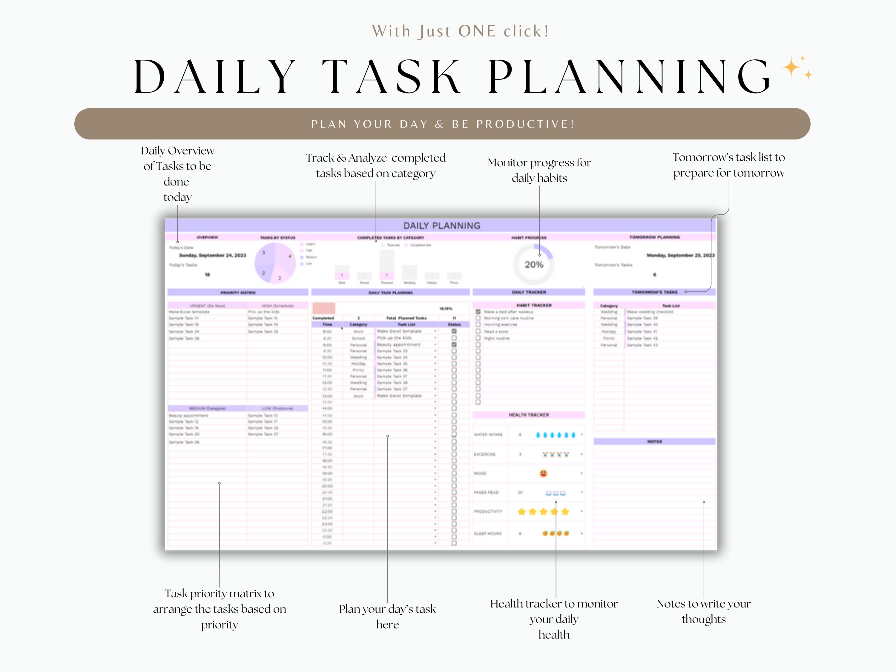 To-do List Task Tracker Daily Schedule Checklist Urgent Important ...