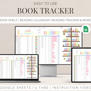 Modello di diario di lettura digitale, revisione di libri e tracker di biblioteca modello di fogli Google Registro di lettura digitale, libreria digitale, pianificatore delle abitudini di lettura