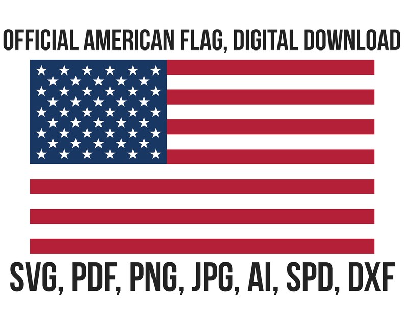 American Flag Svg Free American Flag SVG Digital USA Flag - Etsy