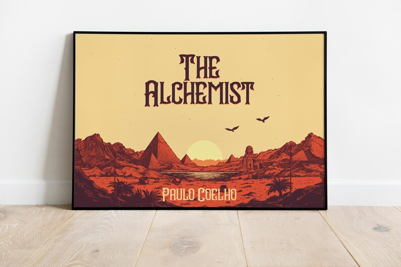 The Alchemist Poster | Book Cover | Colorful Art Print | Book Print ...