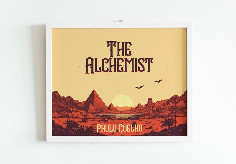 The Alchemist Poster | Book Cover | Colorful Art Print | Book Print ...