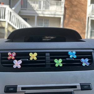 Cute Sequin Butterfly Car Vent Clips Set of 2 Colorful Car Decor
