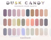 Dusk Candy | Procreate Color Palette | INSTANT DOWNLOAD | Procreate Swatches | Procreate Tool | Hex Color Codes | Color Aesthetic