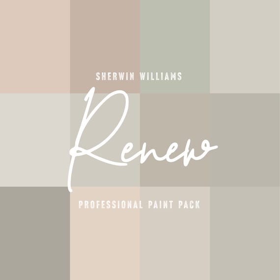 Renew Interior Design | Paint Color Palette | Mood Board | Modern Home Decor | Boho Farmhouse | Custom Paint Ideas | Sherwin Williams