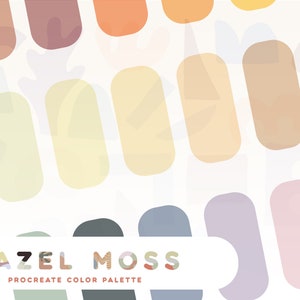Hazel Moss | Procreate Color Palette | INSTANT DOWNLOAD | Woodland Color Palette | Hex Color Codes | Procreate Swatches | iPad Tools