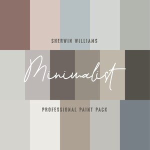 Minimalist Interior Design | Paint Color Palette | Mood Board | Modern Home Decor | Boho Farmhouse | Custom Paint Ideas | Sherwin Williams