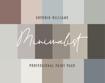 Minimalistyczny wystrój wnętrz | Paleta kolorów farb | Moodboard | Nowoczesny wystrój domu | Boho Farmhouse | Pomysły na niestandardowe malowanie | Sherwin Williams