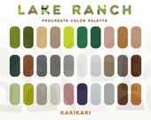 Lake Ranch | Procreate Color Palette | INSTANT DOWNLOAD | Forest Color Palette | Hex Color Codes | Procreate Swatches | iPad Tools