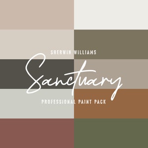 Sanctuary Interior Design | Paint Color Palette | Mood Board | Modern Home Decor | Boho Farmhouse | Custom Paint Ideas | Sherwin Williams