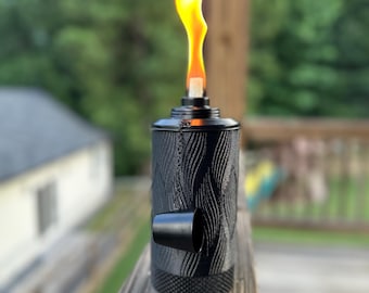 Tabletop Outdoor Tiki Torch Easy Pour/Mainstays 12 oz Fuel Canister Holder