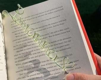 Custom Wire Bookmark | Personalized Book Lover Gift | Cute | Unique | Great Gift for Any Occasion