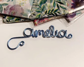 Etiquetas de alambre personalizadas para nombres – Etiquetas de regalo para bodas, cumpleaños, Navidad y fiestas.