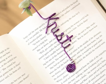 Custom Handmade Wire Bookmark - Personalized Gift for Book Lovers