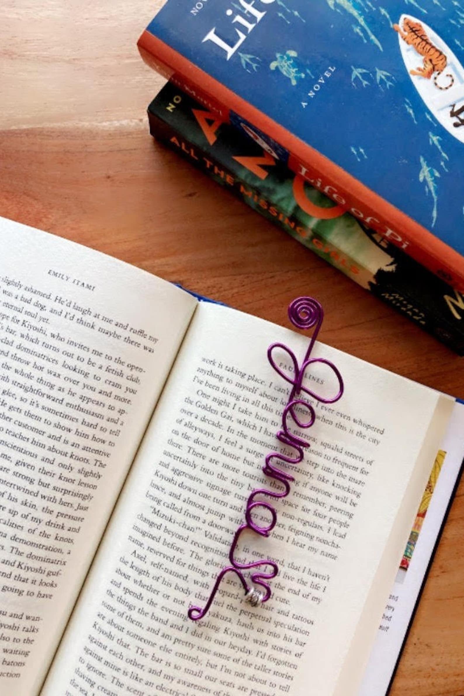 Personalized Wire Bookmark Custom Handmade Beautiful Great Etsy