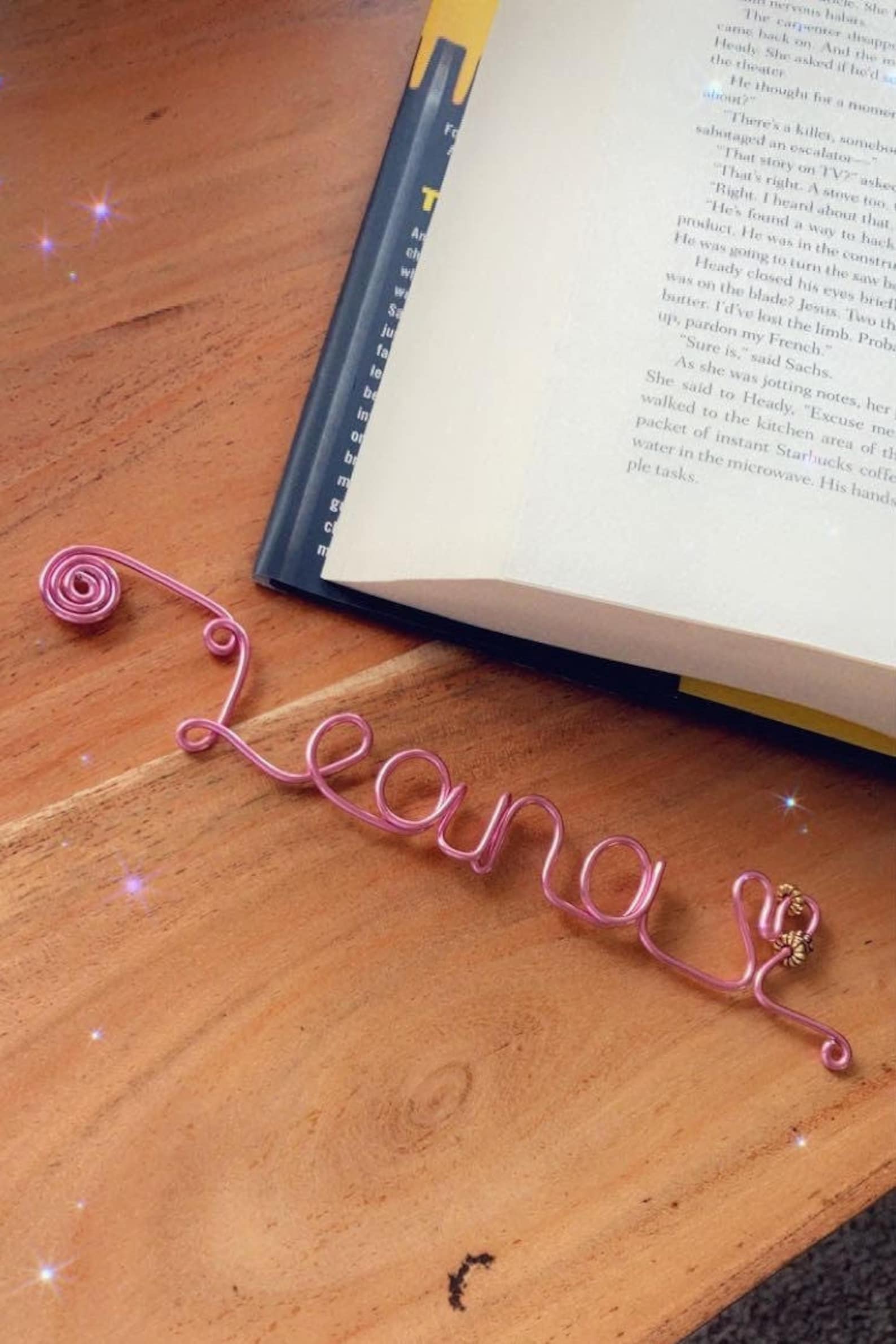 Personalized Wire Bookmark Custom Handmade Beautiful Great Etsy