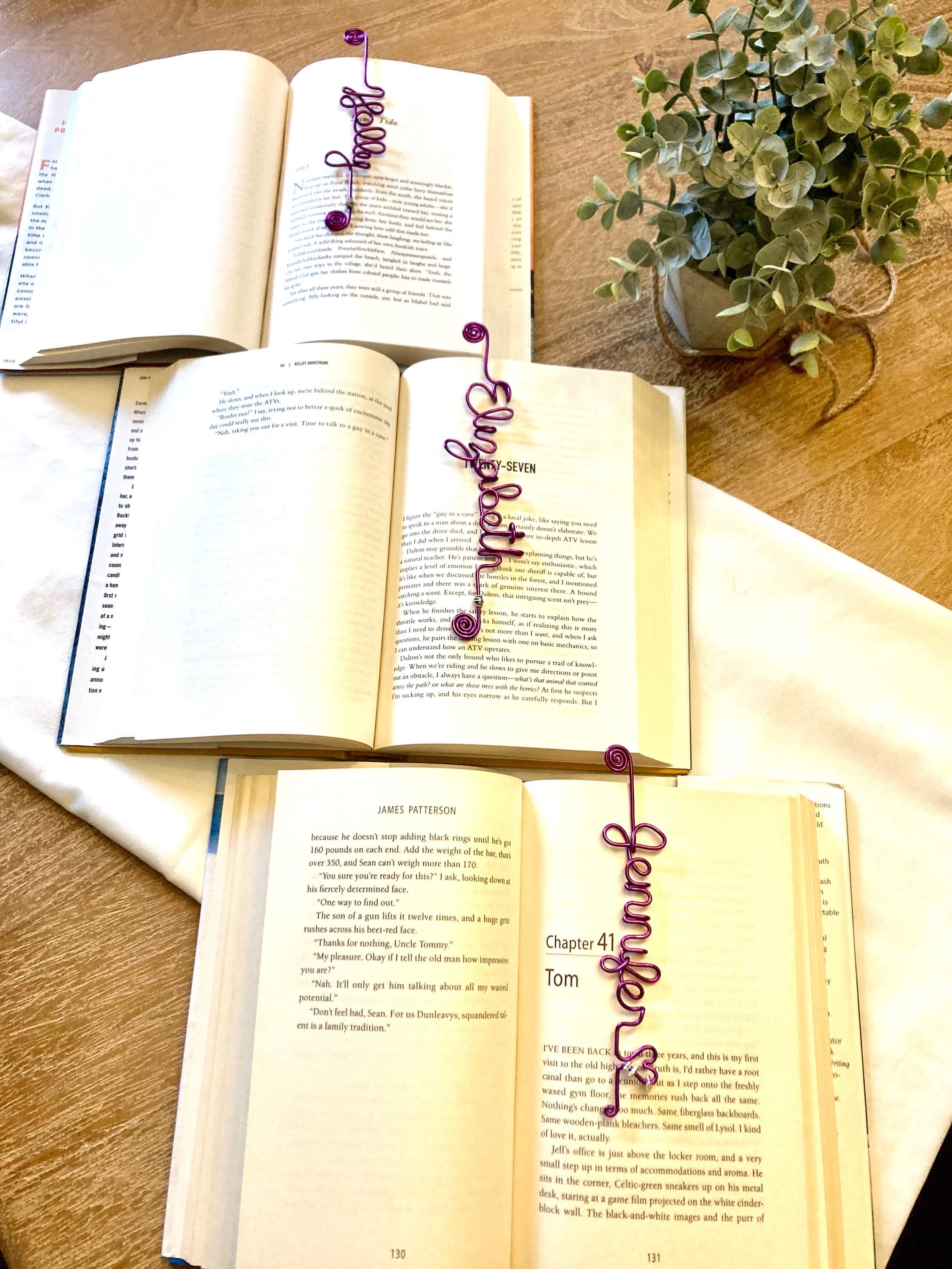Personalized Wire Bookmark | Custom Metal Bookmark for Book Lovers | Unique Gift for Readers | Cute | Holiday Gift | Christmas Present