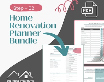 Home Renovation Planner | Home Binder | Home Project Planner | Remodel Planner | Home Renovation | Renovation Planner | Renovation