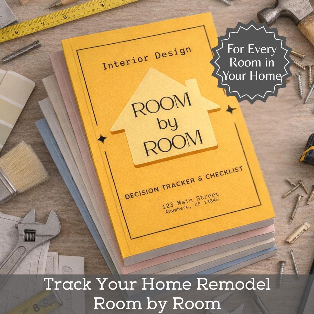 Room by Room Interior Design Planner New Home Checklist Renovation ...
