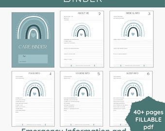 Essential Special Needs Caregiver Plan Adult with Disability Continuity Care Planner Printable Emergency Preparedness Routines Medical Log