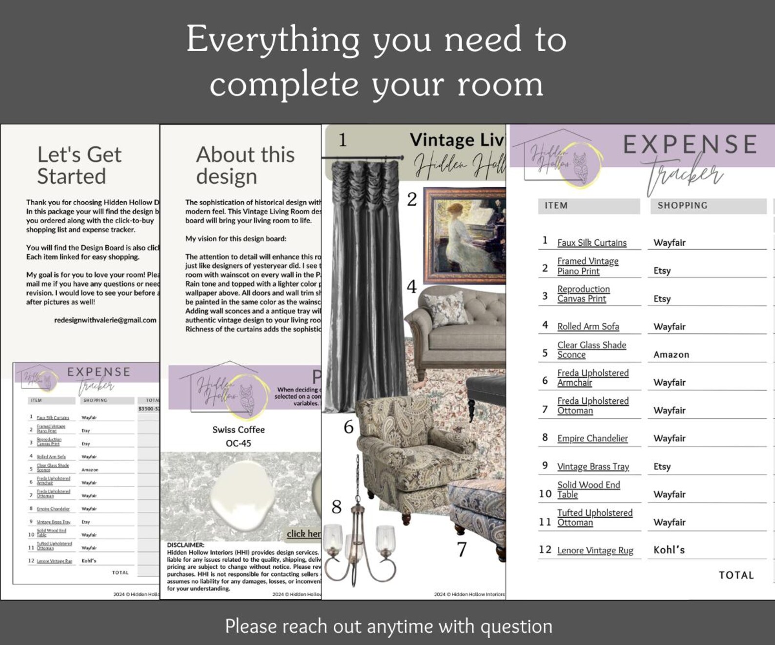 Shoppable Mood Board Interior Design | Edesign | Virtual Design ...