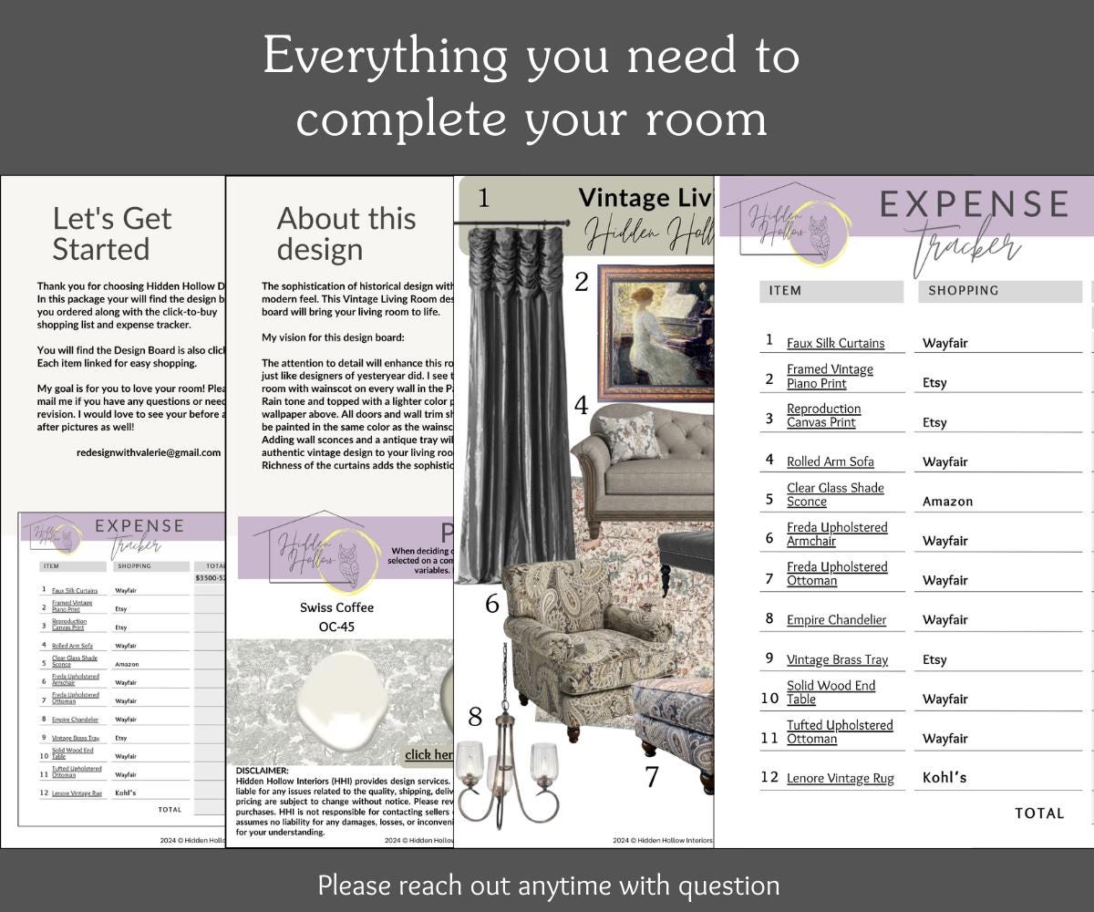 Shoppable Mood Board Interior Design | Edesign | Virtual Design ...