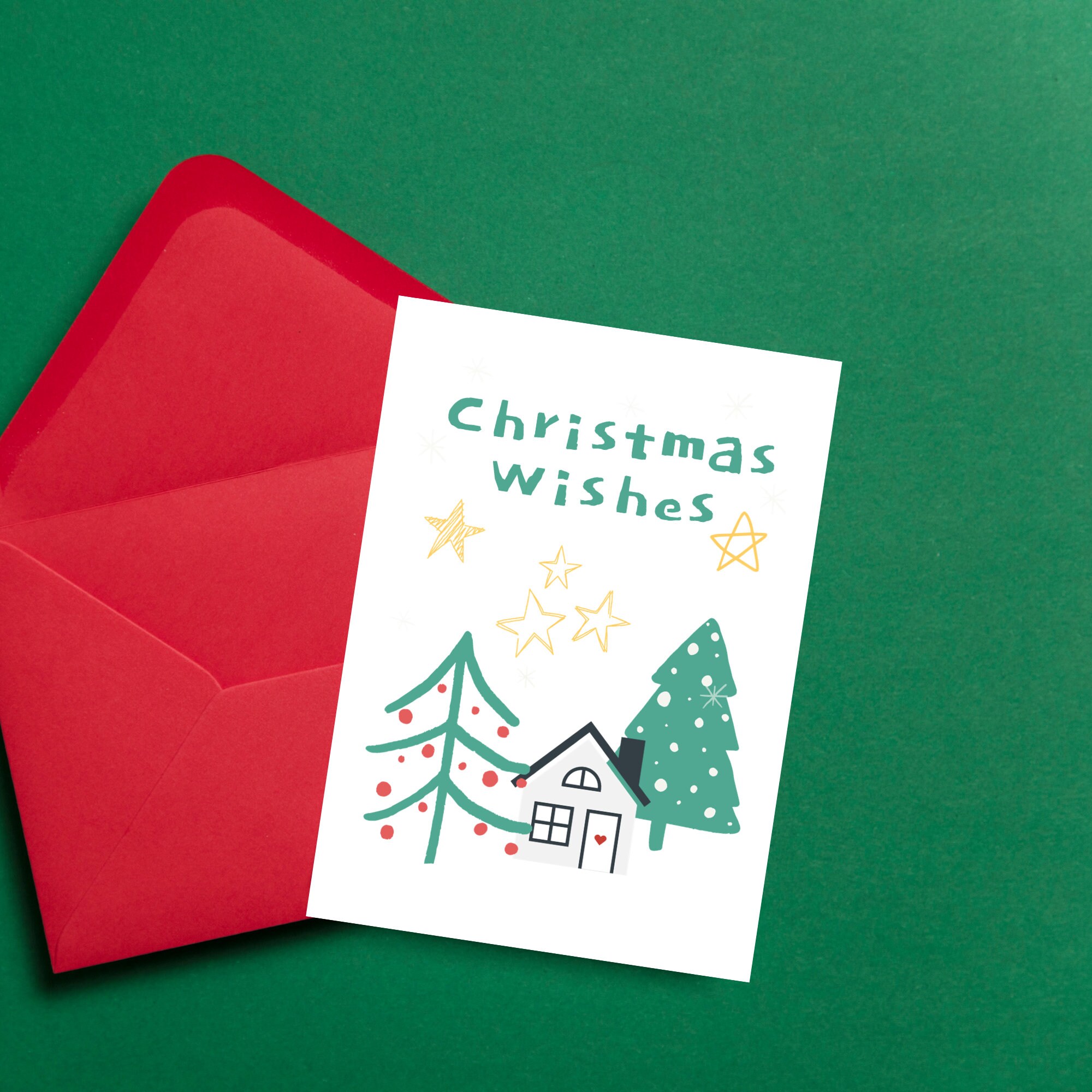 Christmas Tree Card Printable Christmas - Il Fullxfull.5604085701 Dhyg 