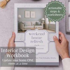 Weekend Home Refresh Book No Spend Room Makeover Guide for Busy Moms Small Space Energy Reset DIY Interior Design Workbook New Home Gift