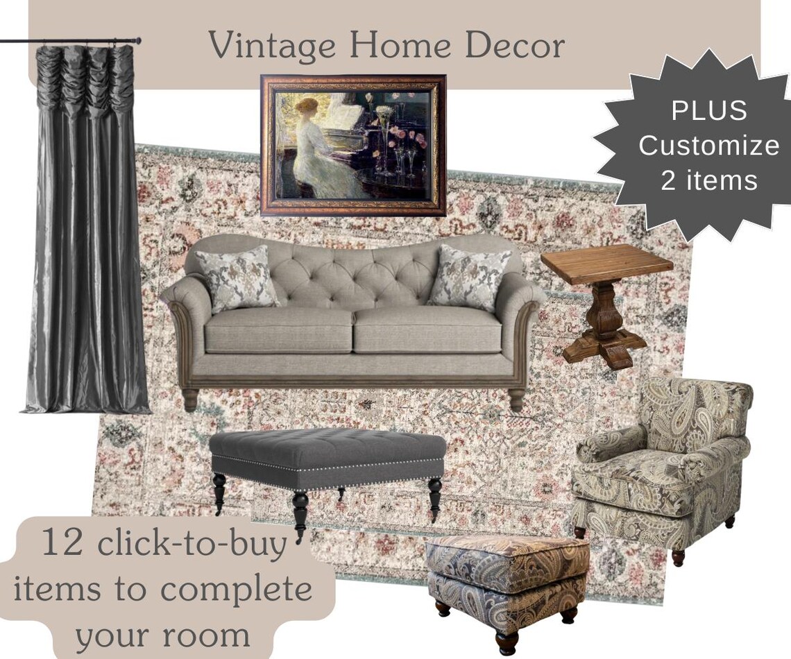 Shoppable Mood Board Interior Design | Edesign | Virtual Design ...