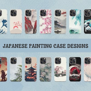 15 Japanese Art Sublimation Phone Case Design, Anime Design, Sublimation Designs, Sublimation Phone Case Bundle, Phone Sublimation Template