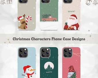 Christmas Characters Phone Case Sublimation Designs (PNG/PDF)